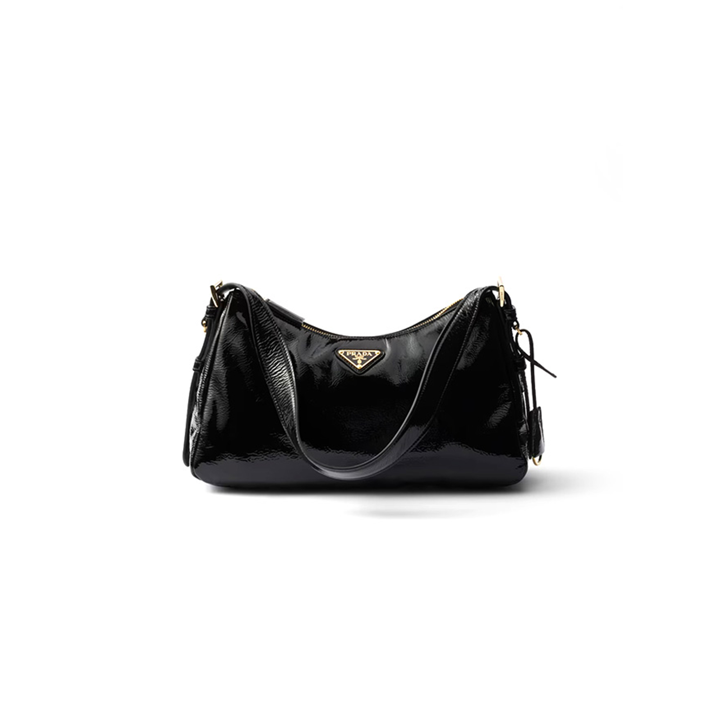PRADA AIMÉE MEDIUM NAPLAK LEATHER SHOULDER BAG 1BC229 (31*18*10cm) 
